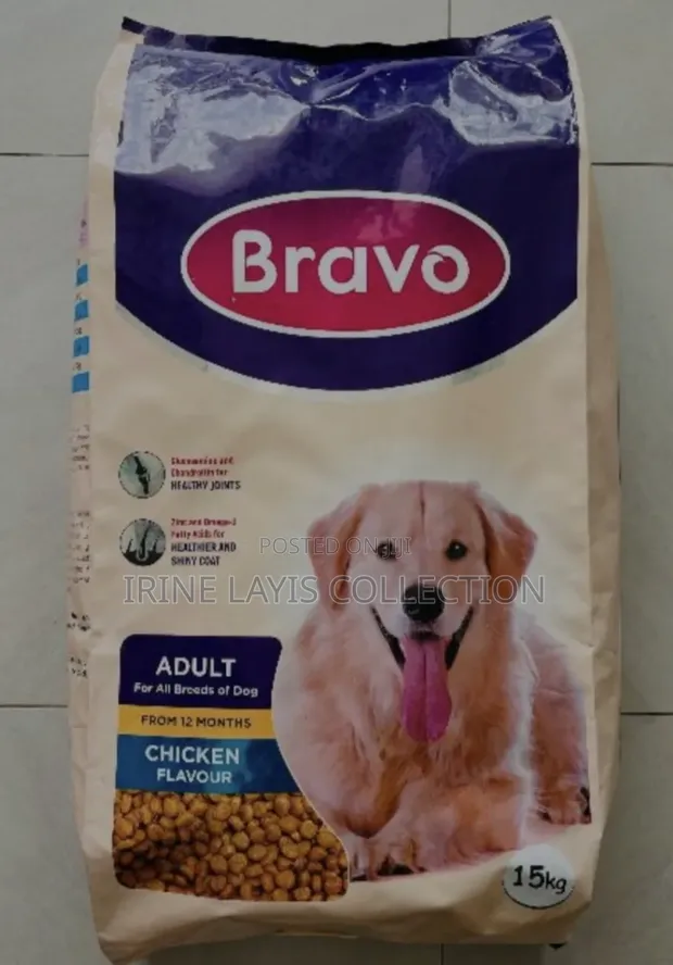 15kg Bravo Adult Dog Food - Chicken Flavor - 1
