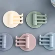 Self-Adhesive Rotatable Wall Hooks (5pcs) - 2