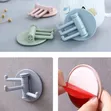 Self-Adhesive Rotatable Wall Hooks (5pcs) - 4