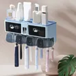 Wall-Mounted Multifunctional Toothbrush Holder & Storage Rack - 2