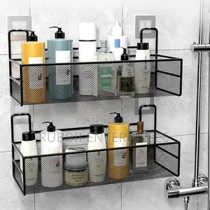 Wall-Mounted Bathroom Racks (2pc)