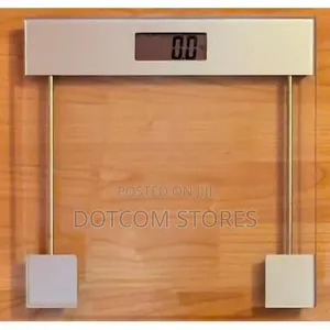 Digital Glass Bathroom Weighing Scale - Clear/Multicolor