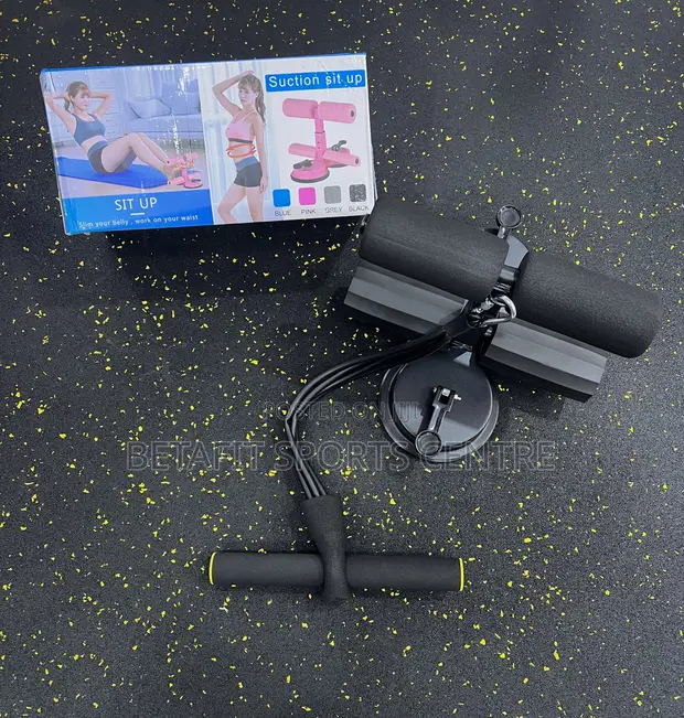 Brand New Suction Sit-Up Bar with Resistance Band - 1