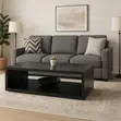 Modern Living Room Center Table with Storage Shelf - 2