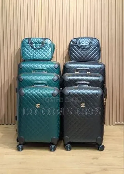 Branded Leather Set of 4 Luggage - 1