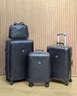 Branded Leather Set of 4 Luggage - 2