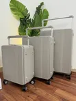 Premium Quality Bubule 3-Set Beige Suitcase - 1