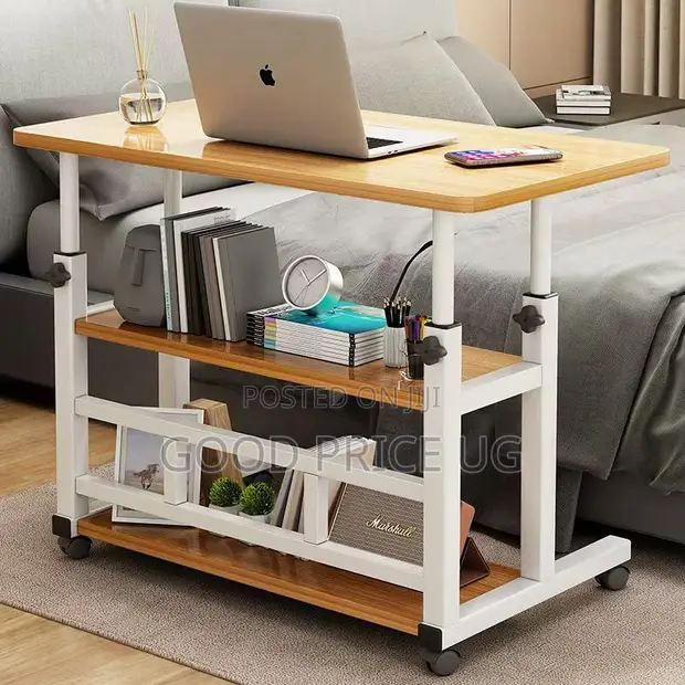 Adjustable Mobile Laptop Desk with Storage - 1