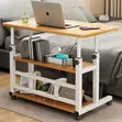 Adjustable Mobile Laptop Desk with Storage - 1