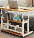 Adjustable Mobile Laptop Desk with Storage - 2