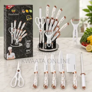 9-Piece Kitchen Knife Set with Acrylic Stand
