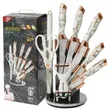 9-Piece Kitchen Knife Set with Acrylic Stand - 5