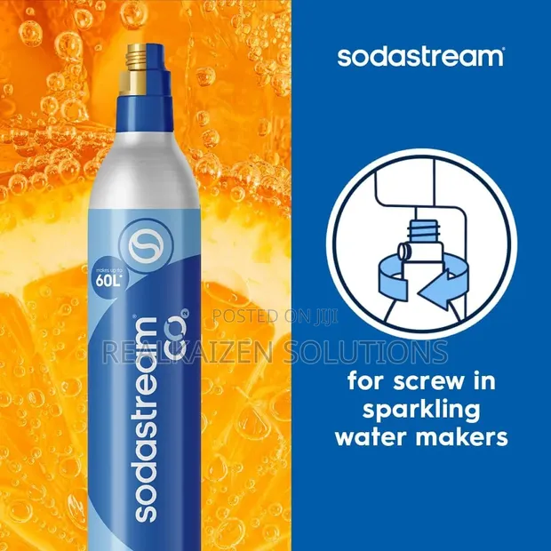 SodaStream CO2 Cylinder for Sparkling Water Maker (Blue Screw) - 1