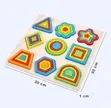 Unique Wooden Shapes Puzzle - 2