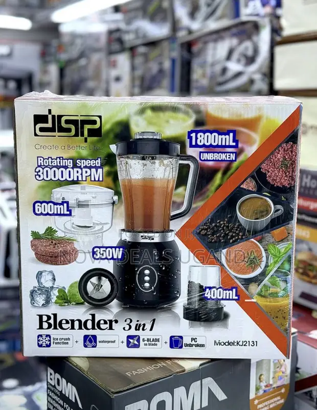 DSP 3-in-1 Electric Blender - 350W, 30000 RPM - 1