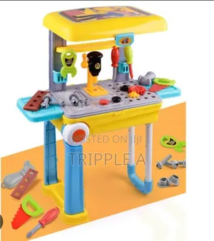 Plastic Little Engineer Pretend Play Tool Kit with Trolley