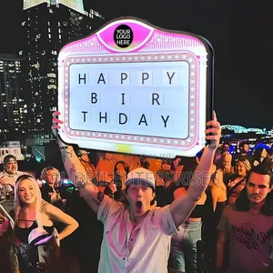 "Happy Birthday" Neon Billboard - Customizable LED Light