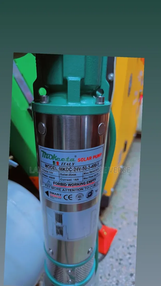 Submersible Solar Water Pump - 50m Head, 400W - 1