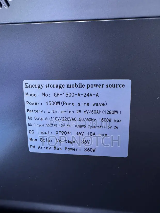 1500W Portable Power Station - 1