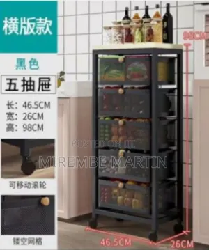 Kitchen Storage Rack - Black