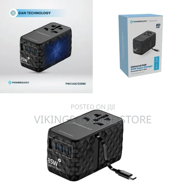 Powerology PD70W PWC026 4-Port Universal GaN Charger - 1