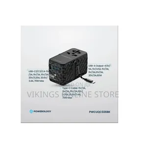 Powerology PD70W PWC026 4-Port Universal GaN Charger
