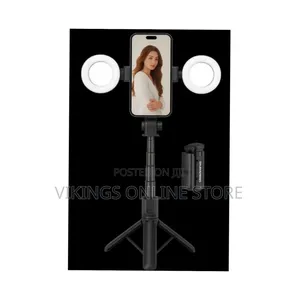 PLOKAMA LIVE-M5 Pro 3-in-1 Extendable Grip Handle Tripod Selfie Stick