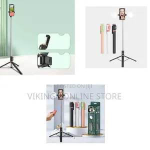 170cm 3-in-1 Wireless Selfie Stick Tripod with Ring Light