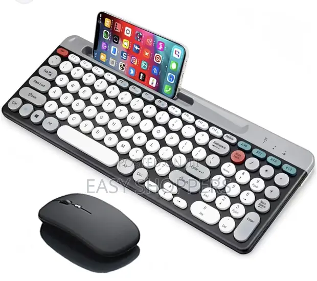 Retro Modern Wireless Bluetooth Dual-Mode Keyboard Mouse Set - 1