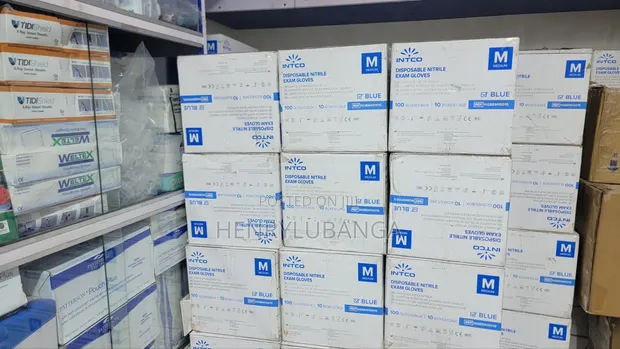 Disposable Nitrile Examination Gloves (Powder-Free) - 1