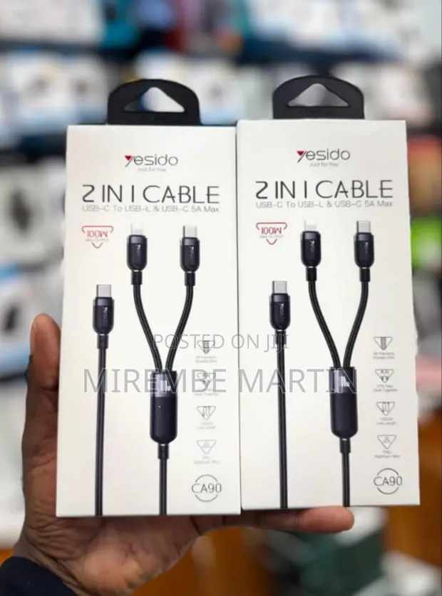 Yesido 2-in-1 Cable 100W CA90 - 1