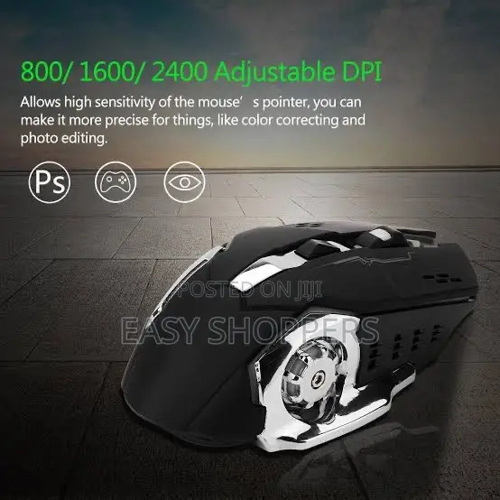 Budget Rechargeable Gaming Mouse with Lighting Effects - 1