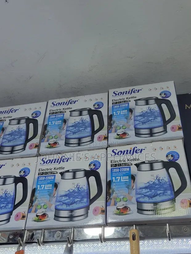 Sonifer Glass Electric Kettle 2L - 1