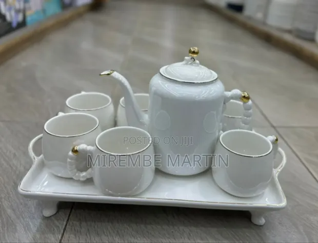 White Porcelain Tea Set - 1