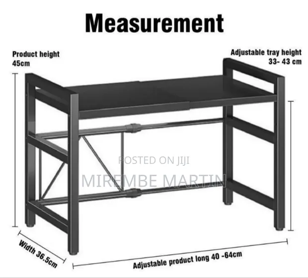 Adjustable Microwave Organizer - Brand New - 1