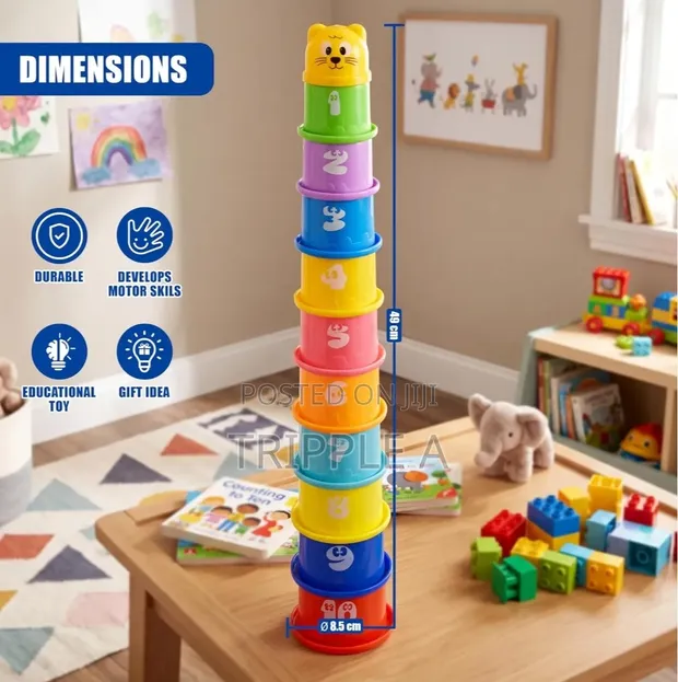 Educational Plastic Stacking Cups - 1