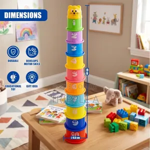 Educational Plastic Stacking Cups