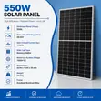 550W Monocrystalline Solar Panel - High Efficiency PV Module - 3