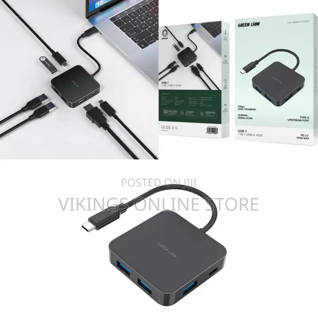Green Lion GHB-7 7-in-1 USB-C Hub 4K 60Hz - 1