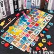 7-in-1 Wooden Number Puzzles for Toddlers - 1