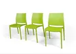 Monolift Outdoor Plastic Bar Chairs - Green - 1