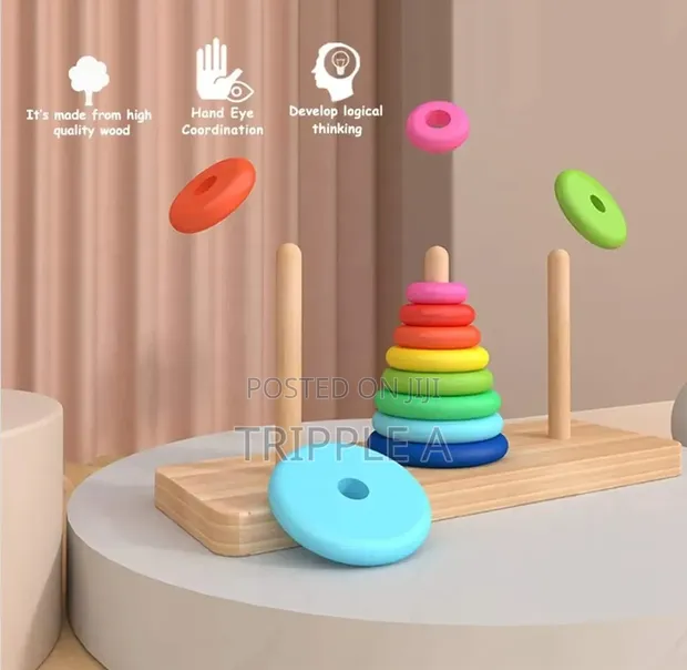 Rainbow Stacking Shape Toys - Brand New - 1