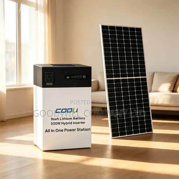 500W/1kWh All-in-One Power Station with Solar Panel - 1