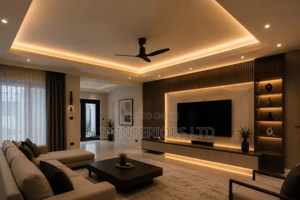 Gypsum Ceiling Design & Cove Lighting Installation - 1