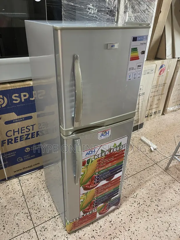 168L Fast Cooling Imported Used ADH Double Door Refrigerator - 1