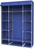 3 Column Wooden Frame Closet with 8 Shelves - 1