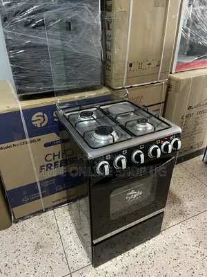 Imported Used 50/50 Electric Gas Freestanding Dual Cooker