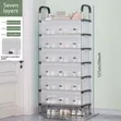 7-Layer Vertical Shoe Rack Organizer - 1