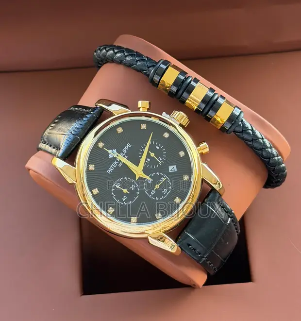 Authentic Patek Philippe Watch and Bracelet Set - 1