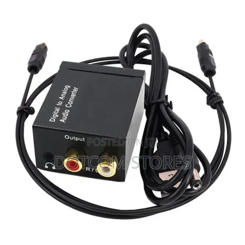 TV Digital Audio Converter - Optical to RCA & Headphone Jack - 1